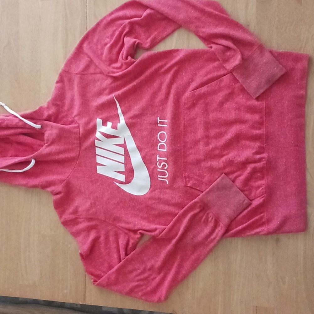 Nike Distressed Women's Hoodie. RED Size M